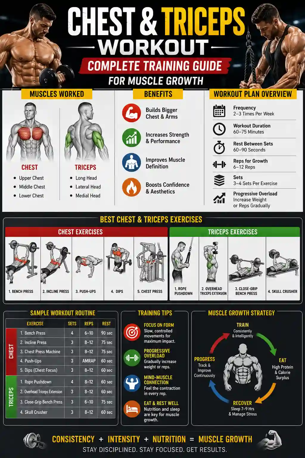Chest and Triceps Workout: Complete Training Guide for Muscle Growth