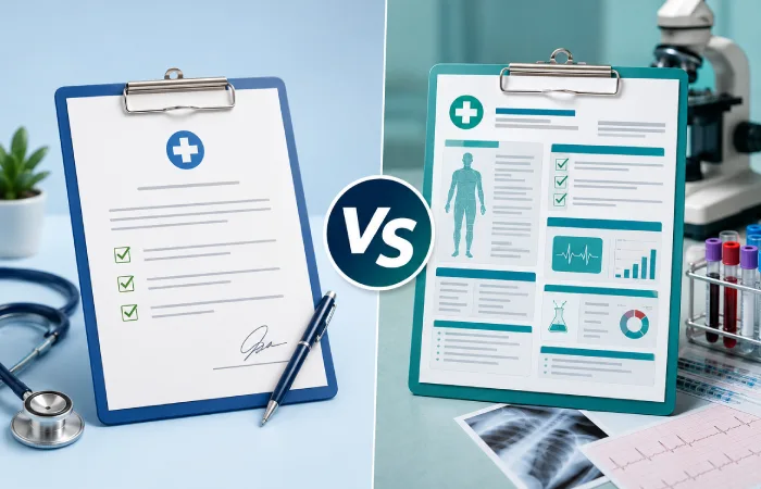 Basic Certificate vs Detailed Medical Fitness Report