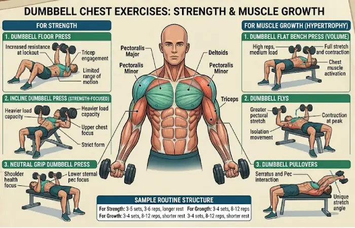 Dumbbell Chest Exercises for Strength and Muscle Growth