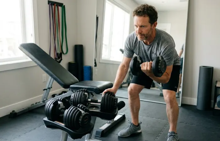 Adjustable Dumbbell Workout for Home Training