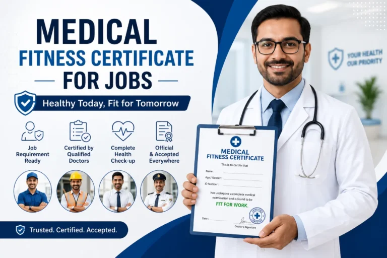 Medical Fitness Certificate for Jobs