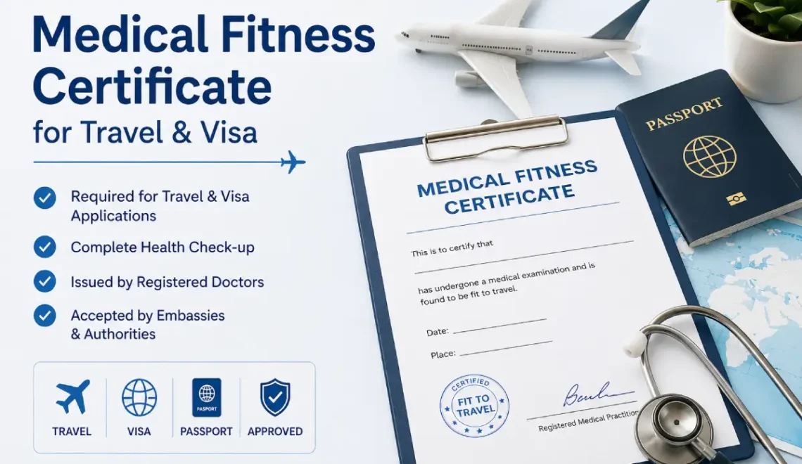 Medical Fitness Certificate for Travel & Visa