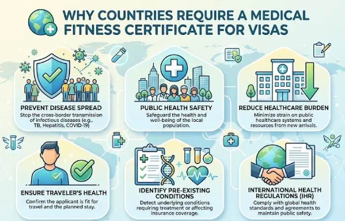 Reasons why countries need a medical fitness certificate Visa