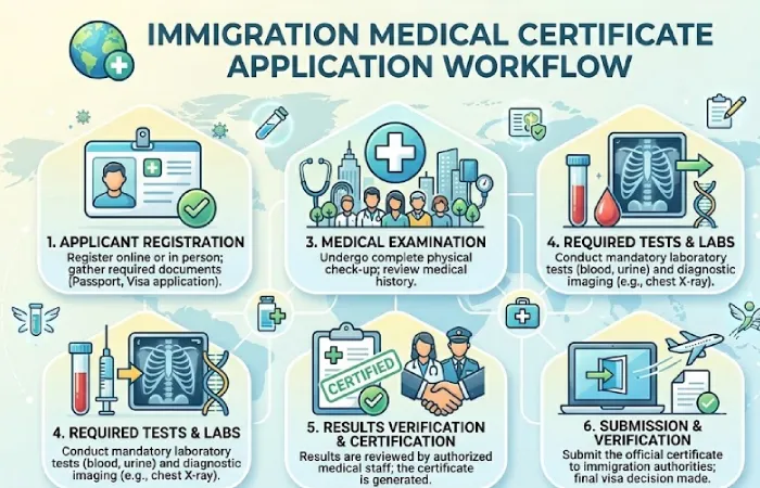 Immigration Medical Certificate Application Workflow