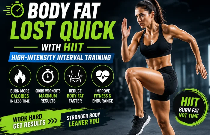 Body fat lost quick with HIIT – High-Intensity Interval Training