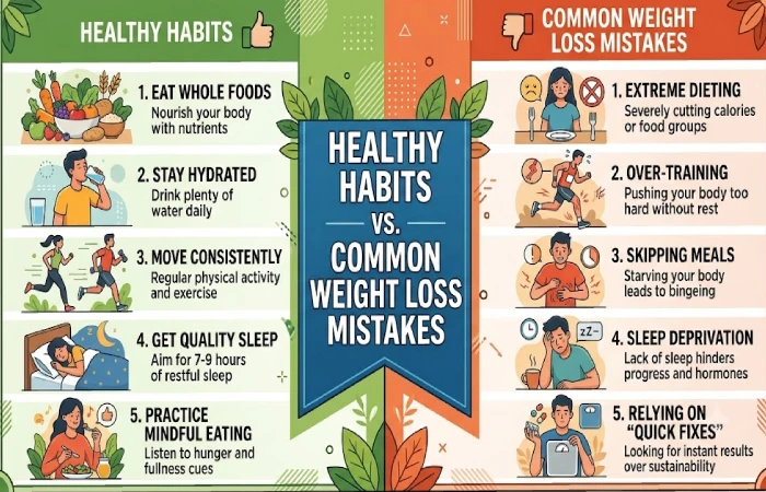 Healthy Habits vs Common Weight Loss Mistakes