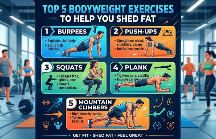 Top 5 Bodyweight Exercises to Help You Shed Fat