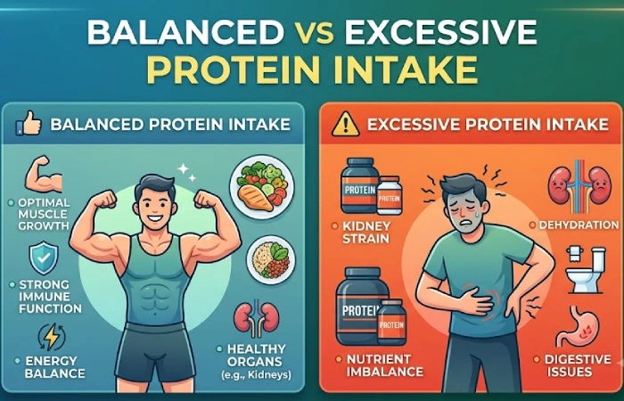 Balanced vs Excessive Protein Intake