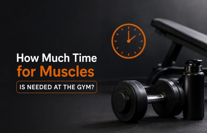 How much time for muscles is needed at the gym? 