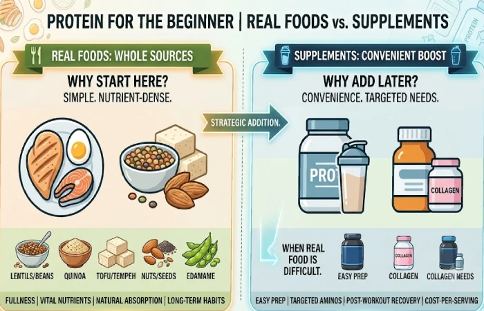 Protein for the beginner – Real Foods vs. Supplements