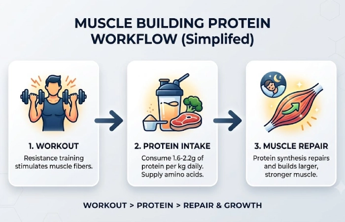 Muscle Building Protein Workflow