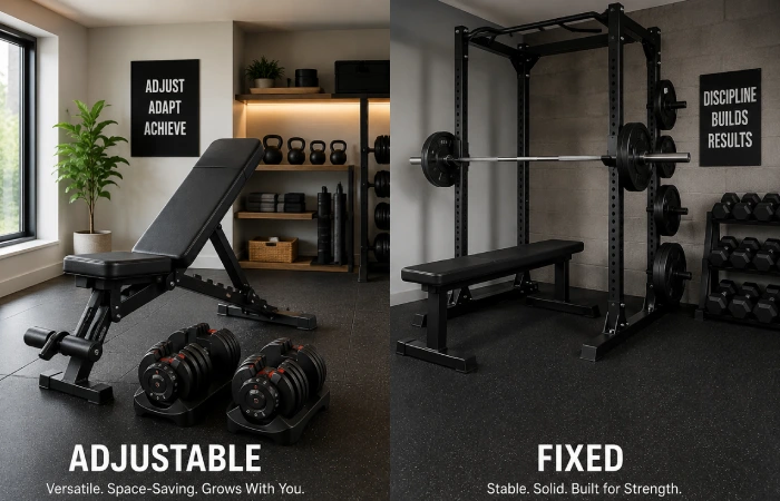 Adjustable vs Fixed Home Gym Equipment – A Side-by-Side Look