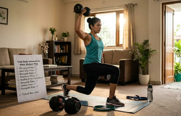 Total Body Workout at Home for Intermediate Fitness