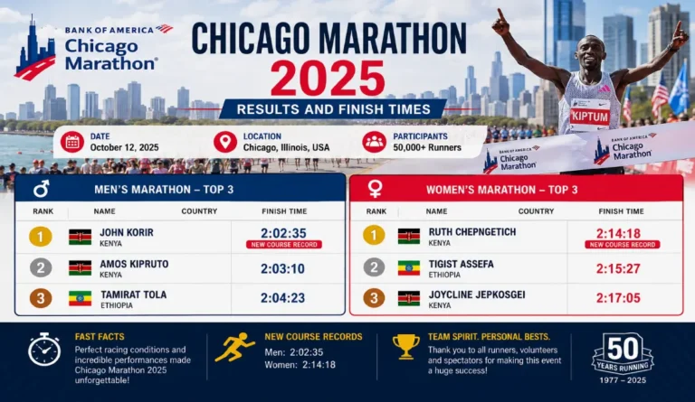 Chicago Marathon 2025 Results and Finish Times