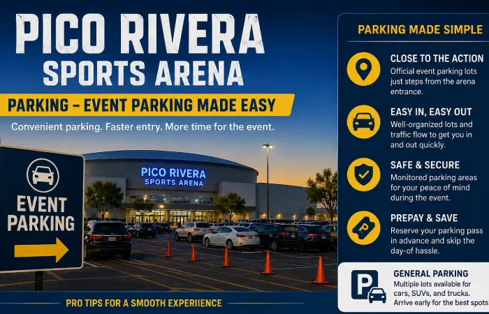 Pico Rivera Sports Arena Parking – Event Parking Made Easy