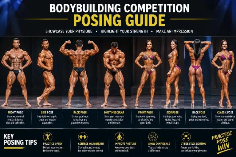 Bodybuilding Competition Posing Guide: Poses, Routines and Beginner Tips