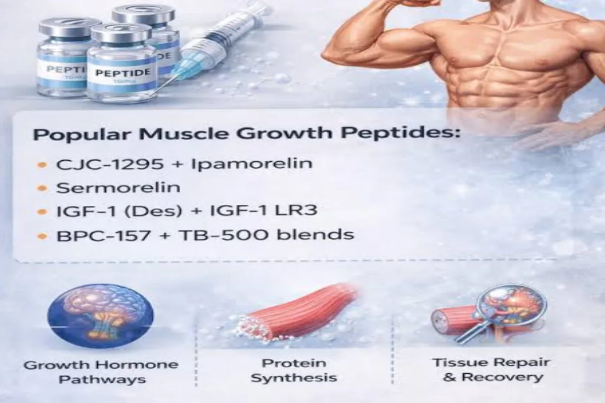 Categories of peptides often mentioned concerning building muscle.