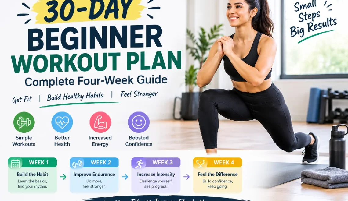 30-Day Beginner Workout Plan: Complete Four-Week Guide