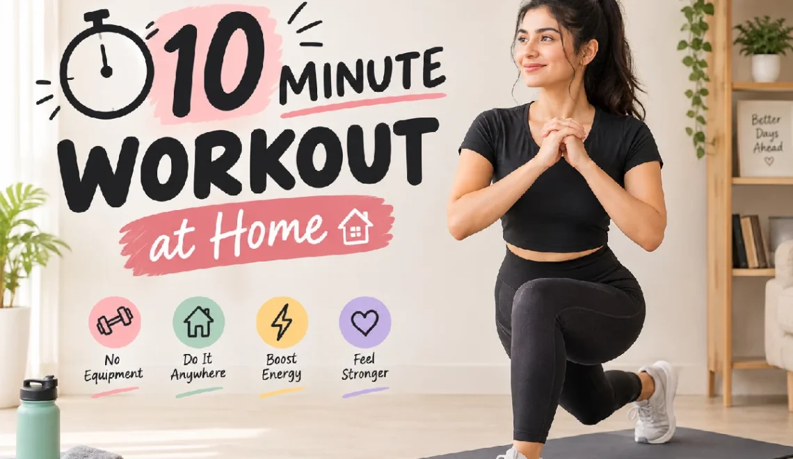 10 Minute Workout at Home: Simple Full-Body Routine for Busy Days