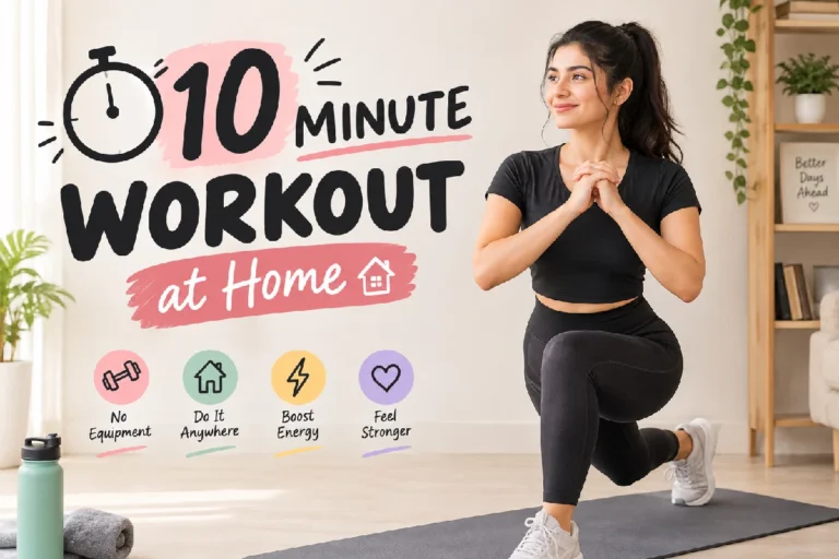10 Minute Workout at Home: Simple Full-Body Routine for Busy Days