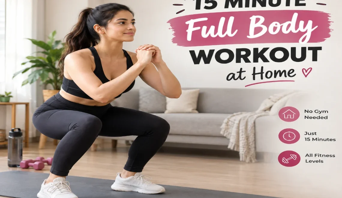15 Minute Full Body Workout at Home: Complete Beginner-Friendly Routine